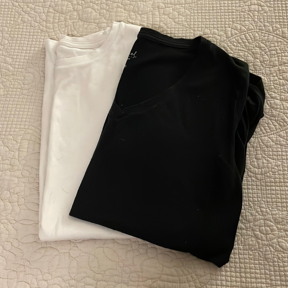 Two maternity short sleeve tees